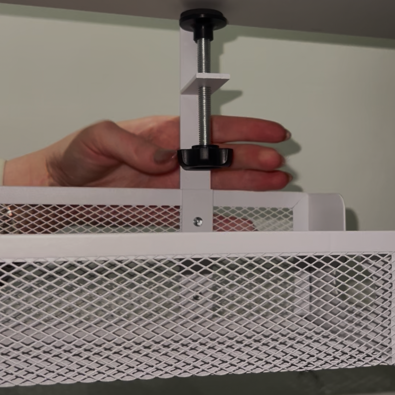 Clamp-On Under Desk Cable Tray