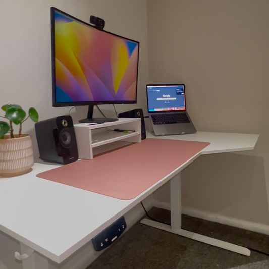 Clamp-On Under Desk Cable Tray